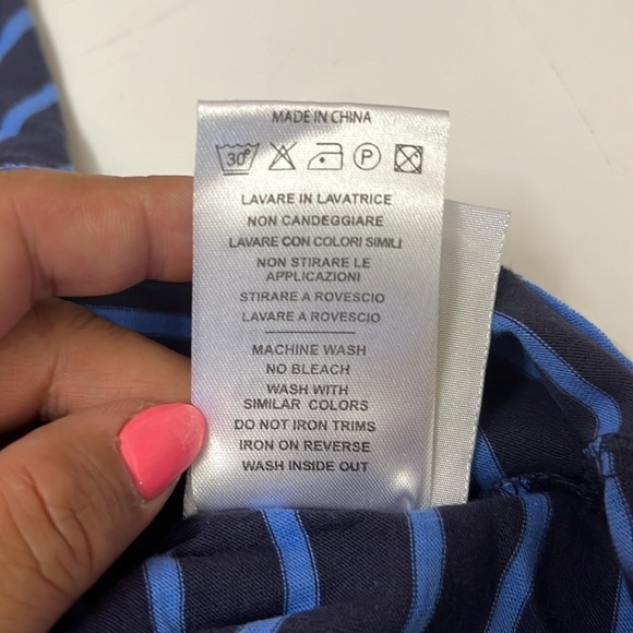 4/$20 primigi (Italy) boys football print polo striped shirt - size 4T - Picture 5 of 8